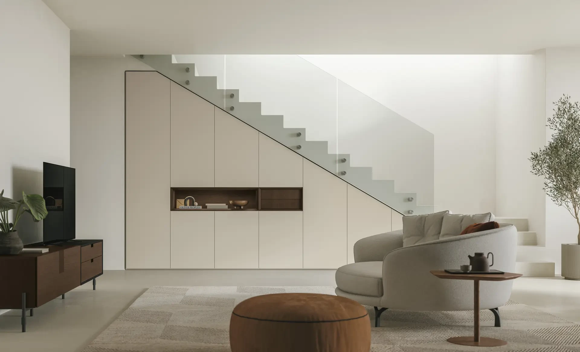OPTIMIZING SPACE WITH UNDER-STAIR WARDROBES